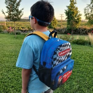 Mochila M (mediana) Cars azul