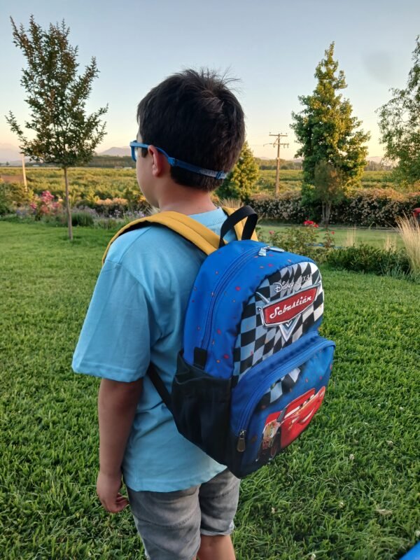 Mochila M (mediana) Cars azul