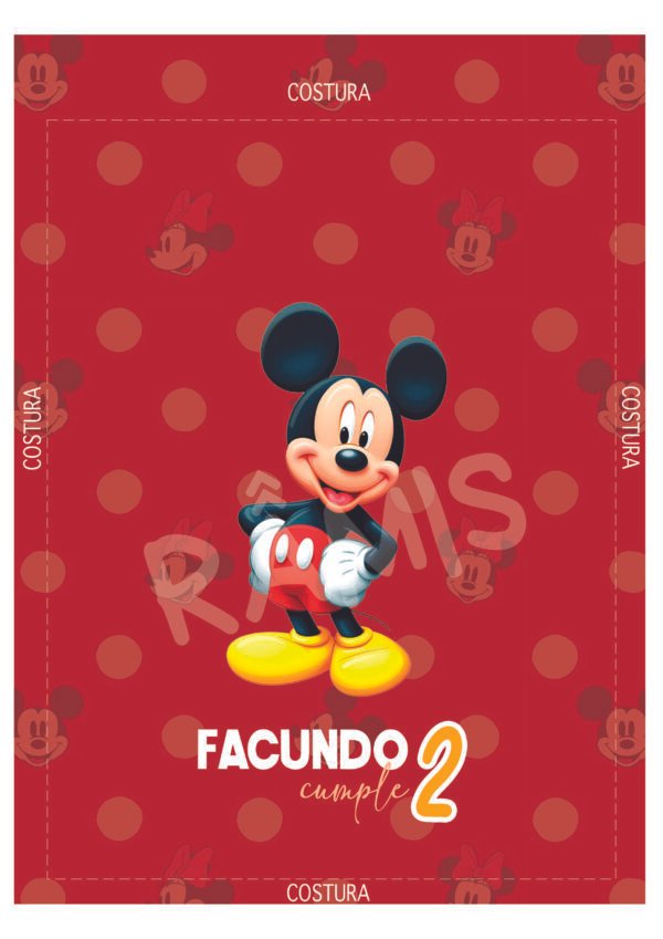 Bolsa 18×24 Mickey Mouse (Ideal para cumpleaños)