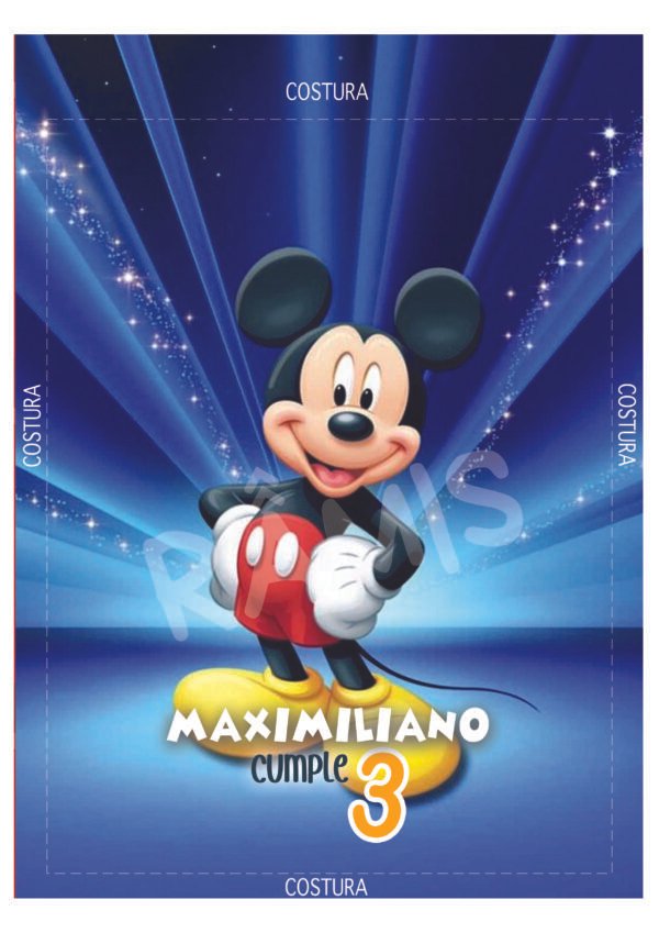 Bolsa 18×24 Mickey Mouse (Ideal para cumpleaños)