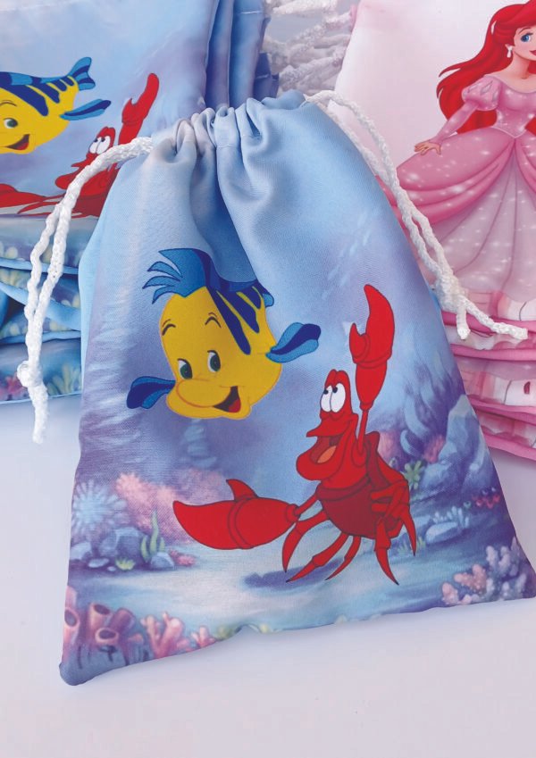 Bolsa 18×24 Sebastian y Flounder (Ideal para cumpleaños)