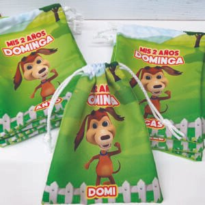 Bolsa 18×24 Perro Chocolo (Ideal para cumpleaños)
